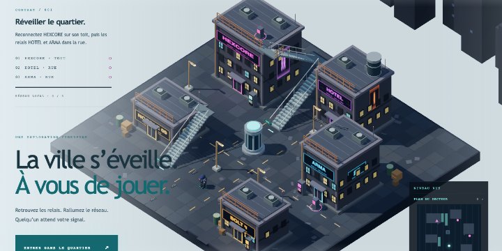 The 3D cyberpunk district of Neon District